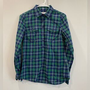 Vineyard Vines Women's Plaid Long Sleeves Popover Shirt